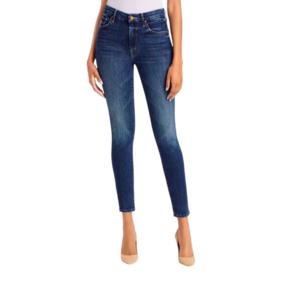 MOTHER High Waisted Looker Skinny Jeans Teaming Up Size 25 NWT